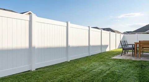 Privacy fence installation in Sandy